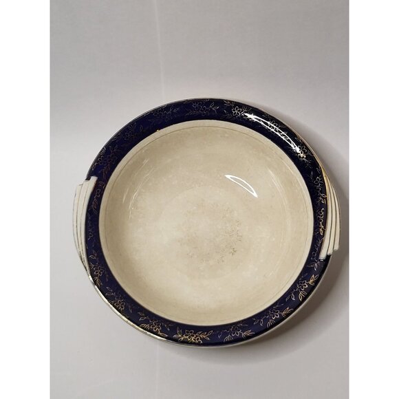 Vintage Antique Victoria China Warranted 22 Kt Gold 10” Bowl - Picture 3 of 11